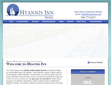 Tablet Screenshot of hyannisinn.com